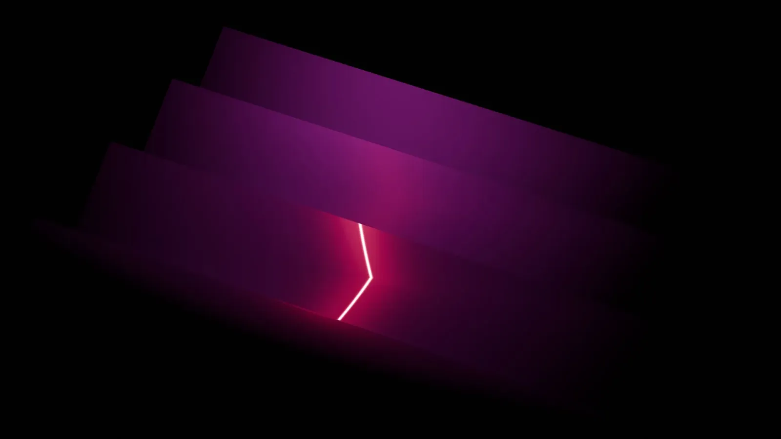 Abstract illuminated layers representing staged Odoo version upgrade checkpoints