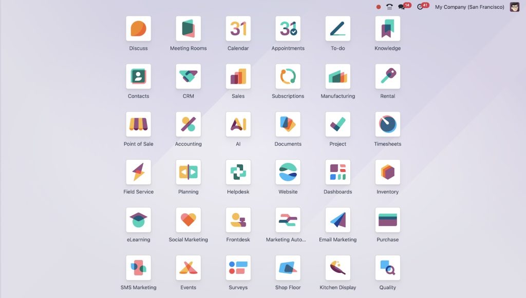 Odoo Modules for Manufacturing Company
