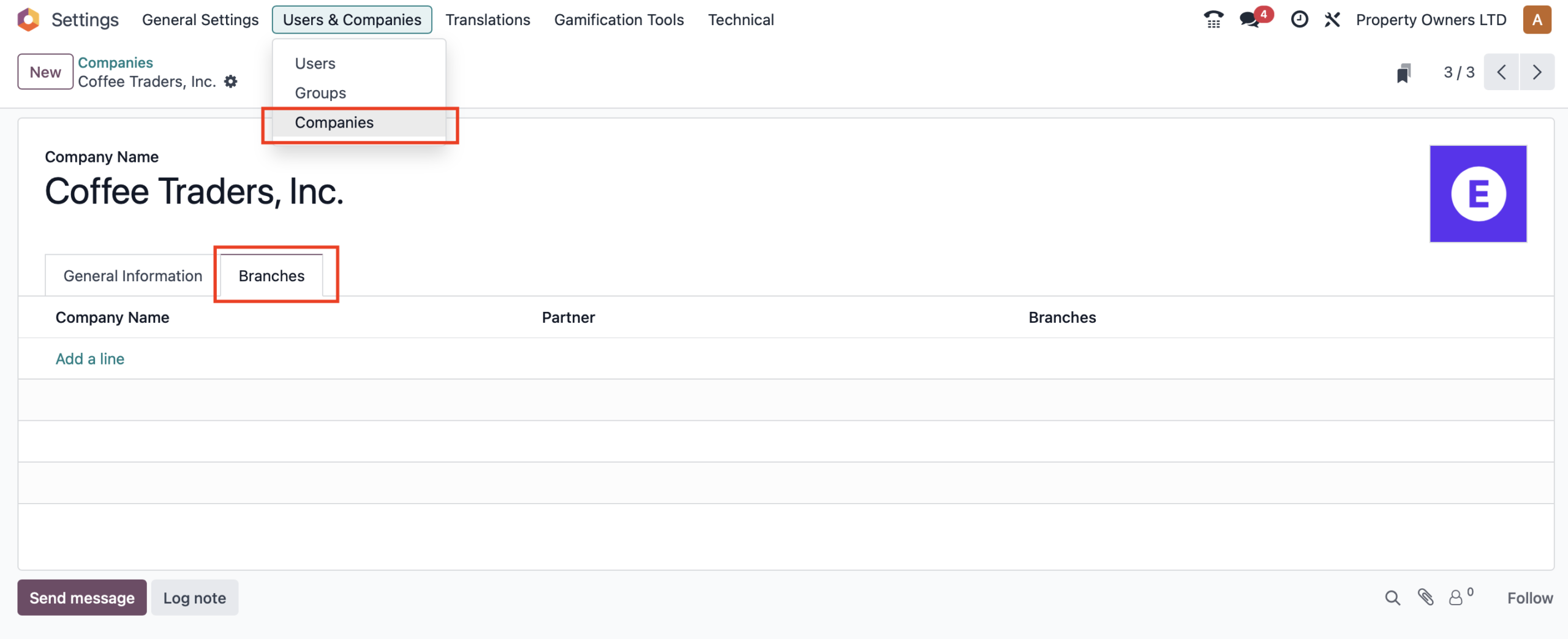 How to Add a Branch in Odoo?