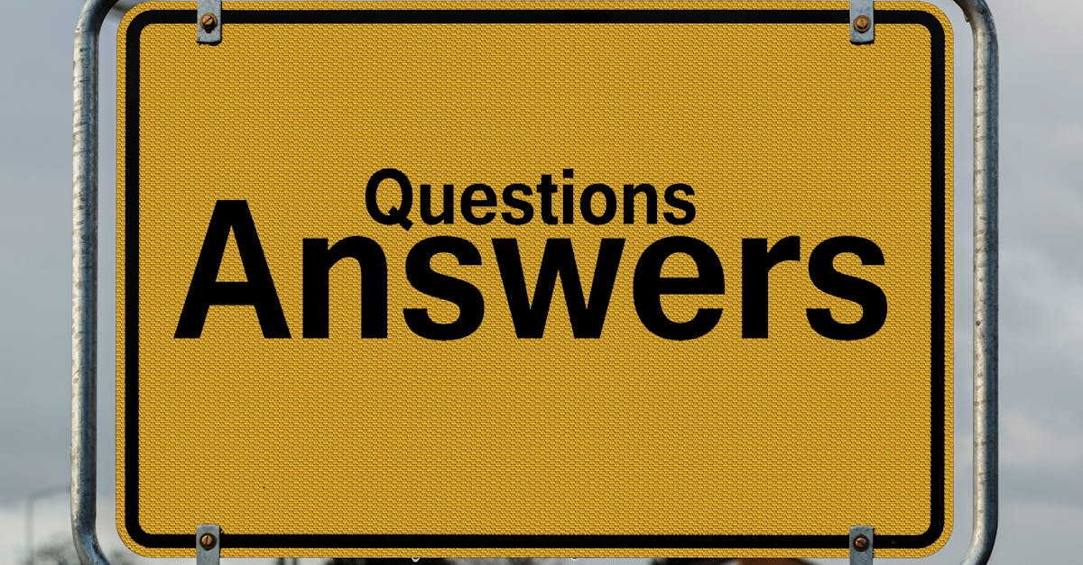 Yellow sign with text questions and answers suggesting direction in decision-making.